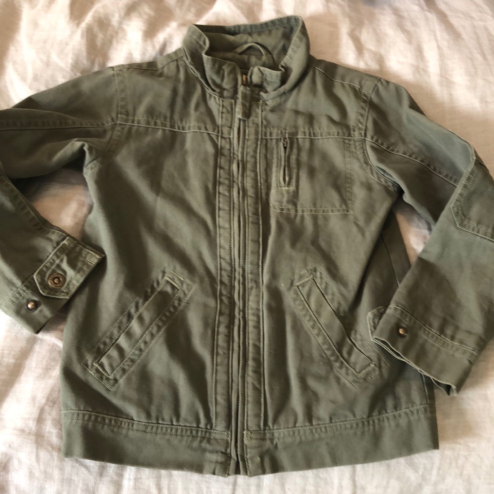 ❌sold❌ Vtg  LL Bean size L 6x/7 Cotton Army Jacket classic rugged preppy - Picture 3 of 13